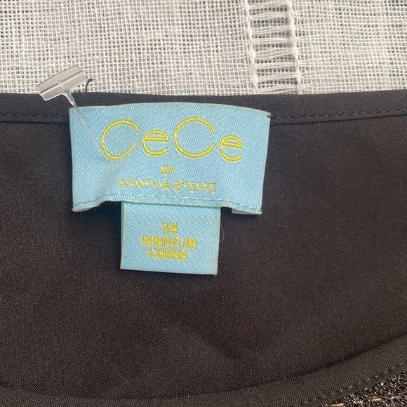 CeCe NWT Peplum Jubilee Gem blouse. - Picture 3 of 14